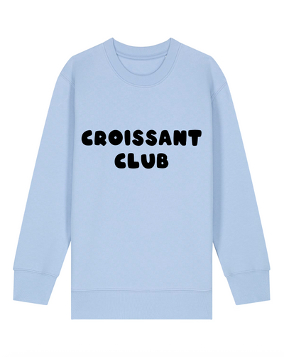 Croissant Club Organic Cotton Sweatshirt - Soul Blue