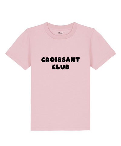 Croissant Club Organic Cotton T-Shirt - Cotton Pink