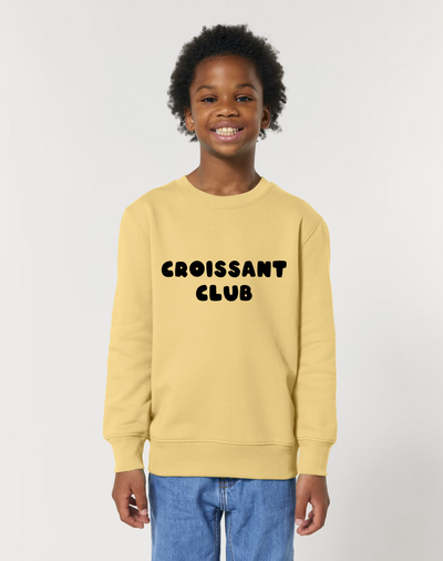Croissant Club Organic Cotton Sweatshirt - Viva Yellow
