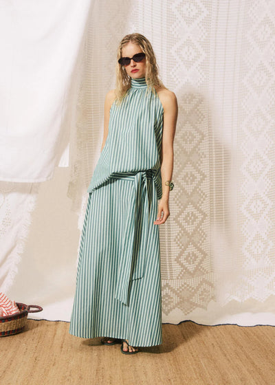 Carmine Skirt - Shore Green