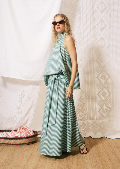 Carmine Skirt - Shore Green