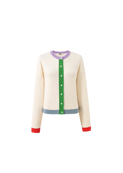 Patrick Cardigan - Cream Multi