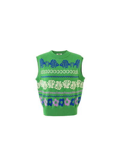 Johanne Sweater Vest - Green