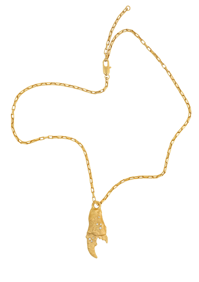Shellwalker Amulet Gilded Necklace - Gold
