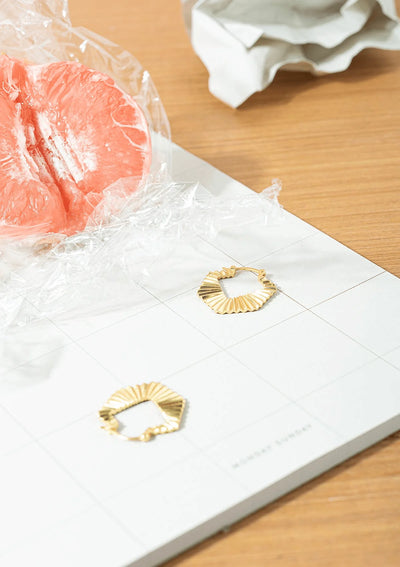 Celestial Horizon Gilded Earrings - Gold