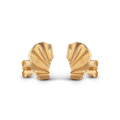 Mini Wave Earrings - Gold