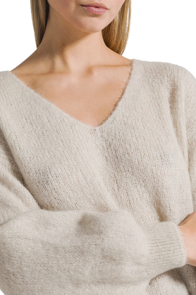 Milana LS Alpaca Pullover - Beige