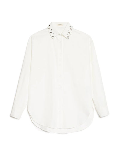 Maria Oversized Shirt - Pearl Ivory