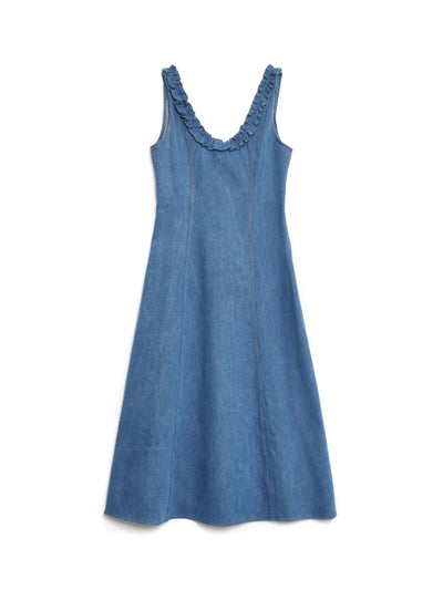 Irene Midi Dress - Indigo Blue