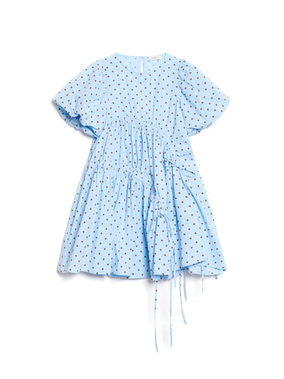 Farah Polka Dot Dress - Baby Blue