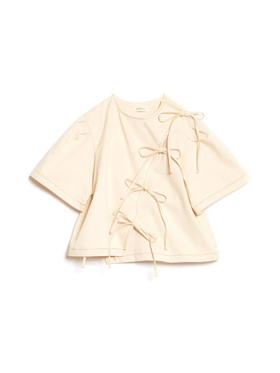 Asma Wrap Top - Ivory Cream