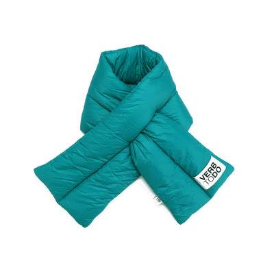 Nylon Puffer Scarf - Emerald