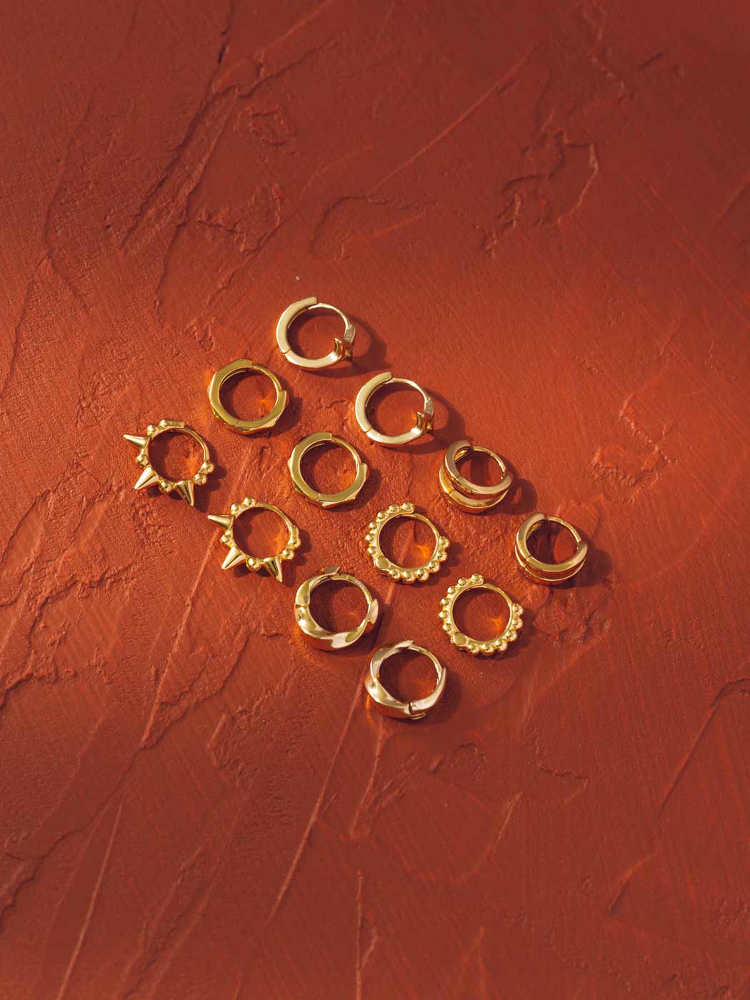 Lenu Twist Earrings - Gold Plating