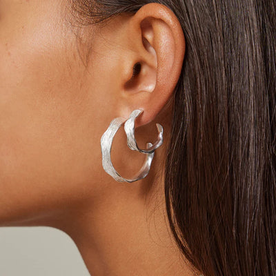 Ane Small Hoops - Silver