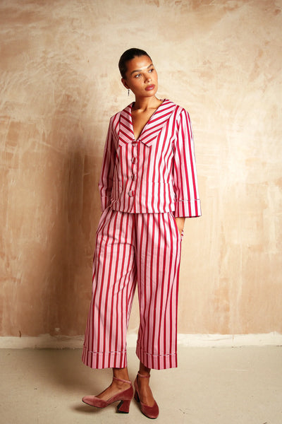 Demi Candy Stripe Print - Pink