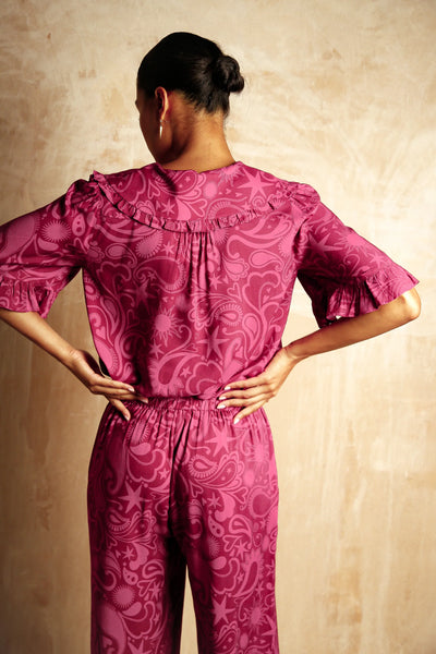 Selene Ruby Paisley Set - Pink