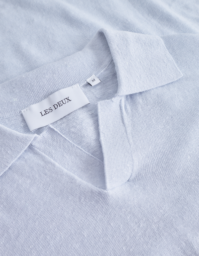 Emmanuel Polo Knit - Xenon Blue