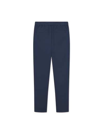 Como Tapered Textured Drawstring Pants - Dark Navy