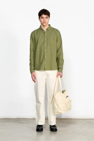 Linen Shirt - Plain Khaki