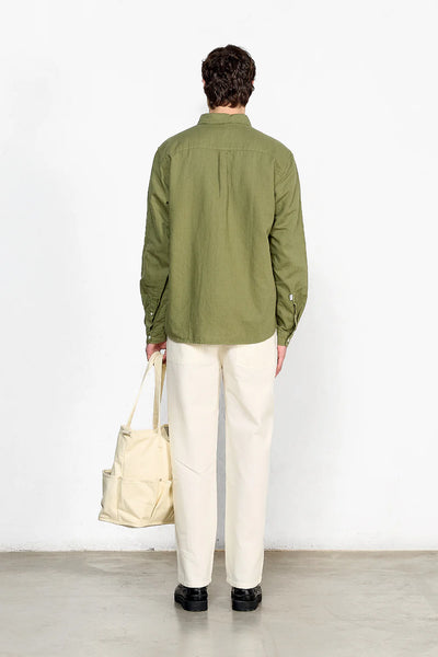 Linen Shirt - Plain Khaki