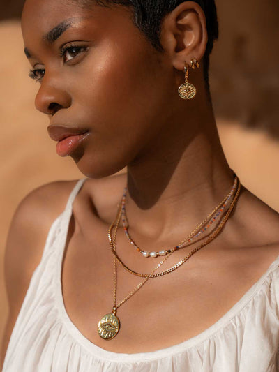 Mattie Illusion Huggies - Gold Plating