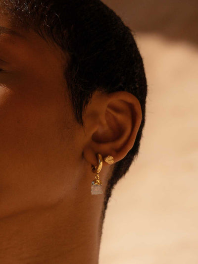 Magma Textured Studs - Gold Plating