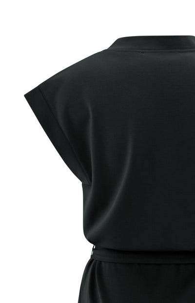 V - Neck T-Shirt Dress - Washed Black