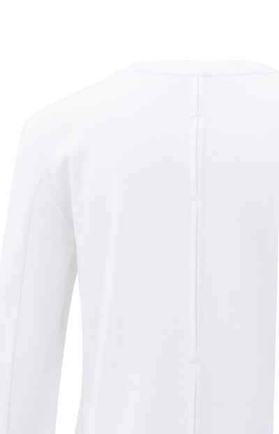 Long Sleeve Jersey Top - Pure White