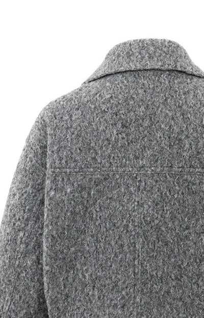 Short Boucle Jacket - Black Oyster Melange