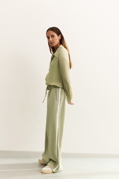 Blouse Jacket w. Zipper - Soft Green