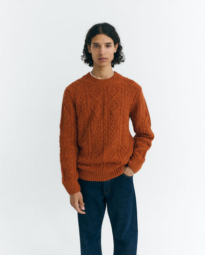 Rasta Knitted Sweater - Orange