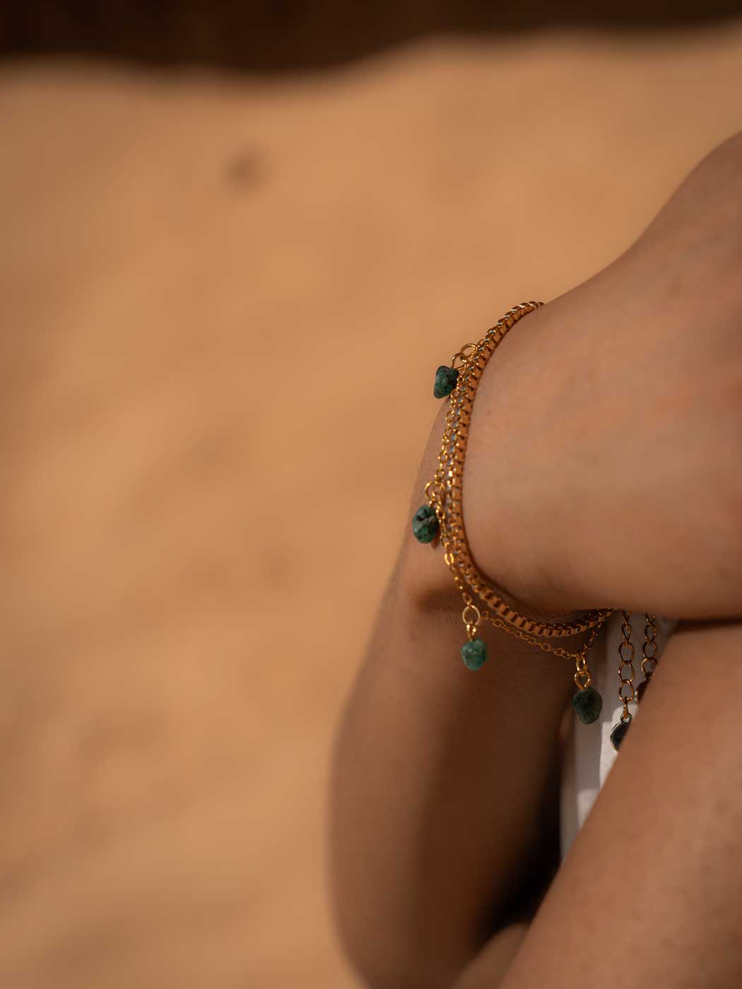 Mohica Emerald Bracelet - Gold/Emerald