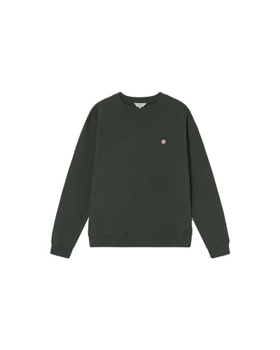 Sol Contrast Leon Sweatshirt - Bottle Green