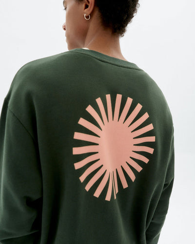 Sol Contrast Leon Sweatshirt - Bottle Green