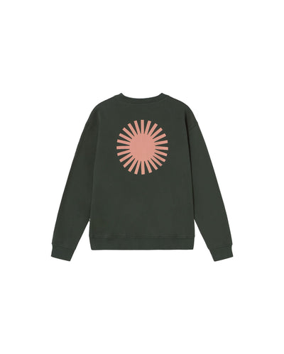 Sol Contrast Leon Sweatshirt - Bottle Green