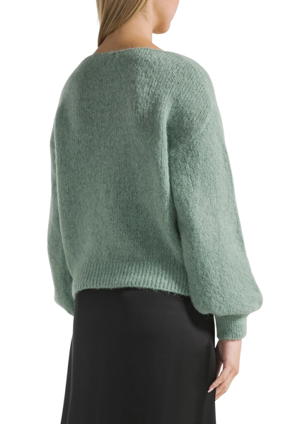 Milana LS Alpaca Pullover - Dusty Green