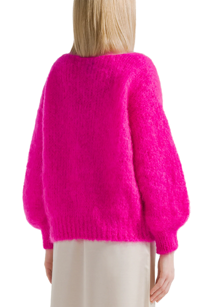 Milana LS Mohair Knit - Neon Pink
