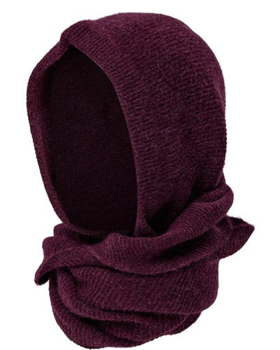 Nuriette Hoodie Scarf - Fig