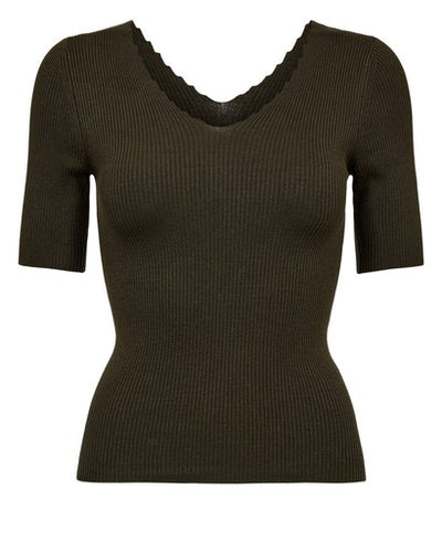 Nuayelet Cropped Pullover - Forest Night