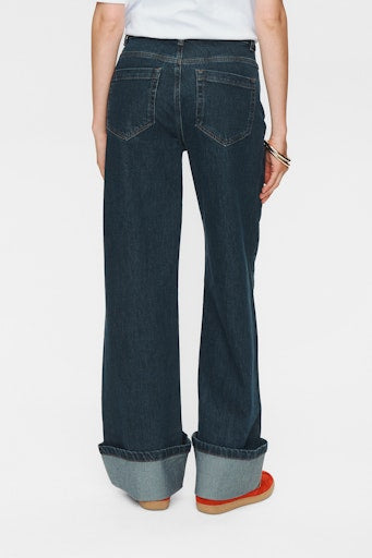 Nutronoto Wide Jeans - Dark Denim Blue