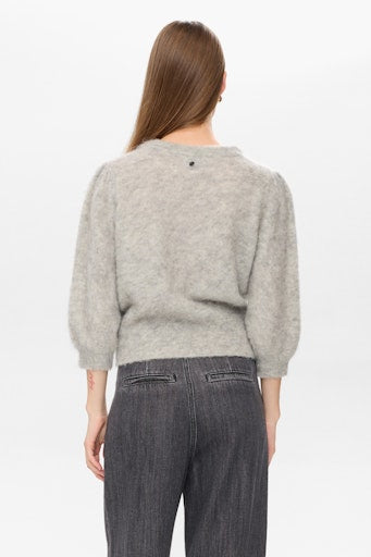 Nusuri Brushed Pullover - Light Grey Melange