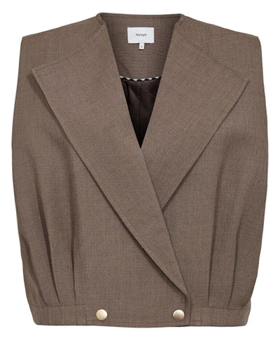 Nushelly Waistcoat - Brown Lentil Melange