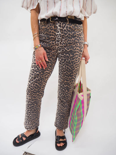 Tote Bag - Bright Pink & Green