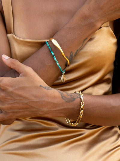 Quinn Chunky Figaro Bracelet - Gold Plating