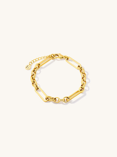 Quinn Chunky Figaro Bracelet - Gold Plating