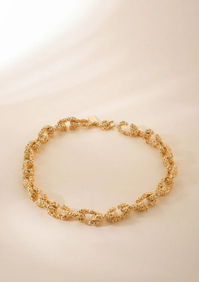 Chain Of Riddle Gilded Necklace - Gold
