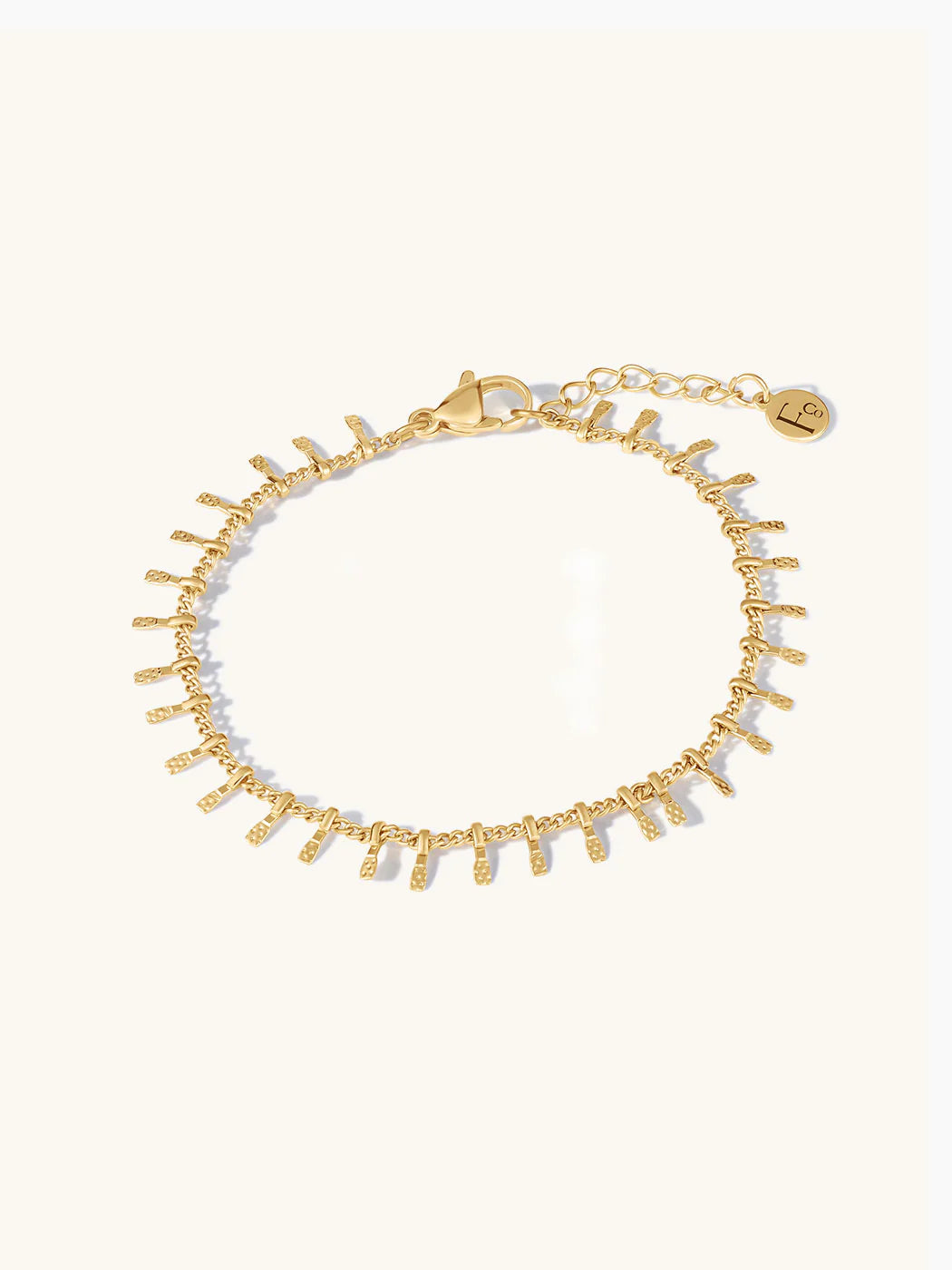 Riley Textural Bracelet - Gold Plating