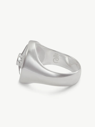 Astrid Ring - Sterling Silver/ Pink Rhodochrosite1