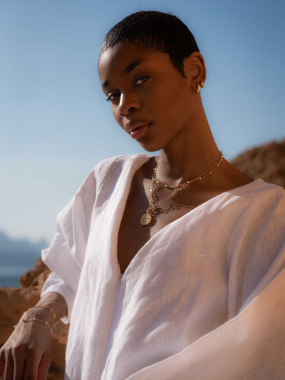 Rising Sun Necklace - Gold Plating