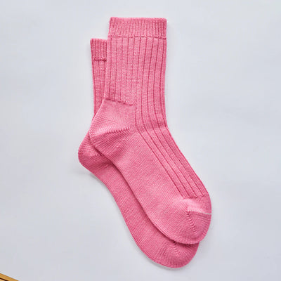 Betsy Wool Socks - Pink Flamingo